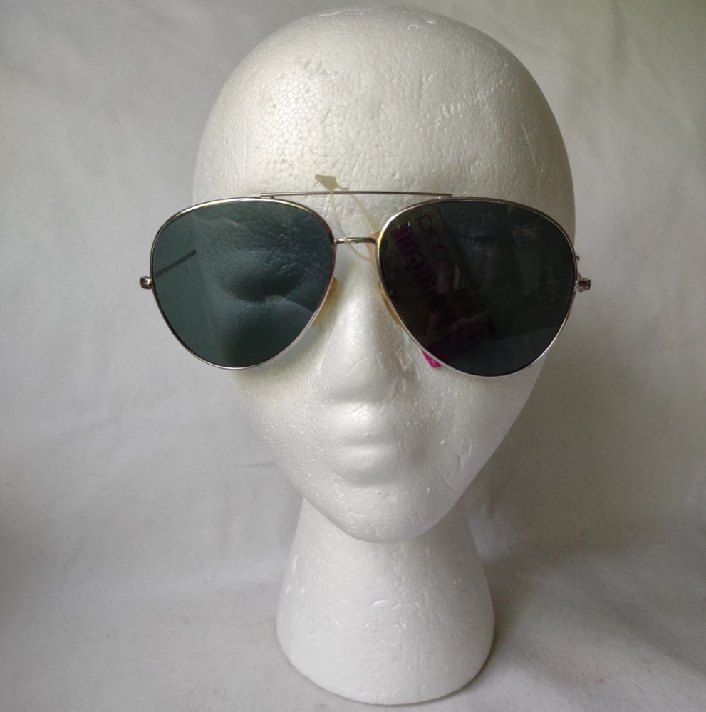 Retro Bonneau USA Silver Frame Aviator Sunglasses NWT EUC! L👀K!